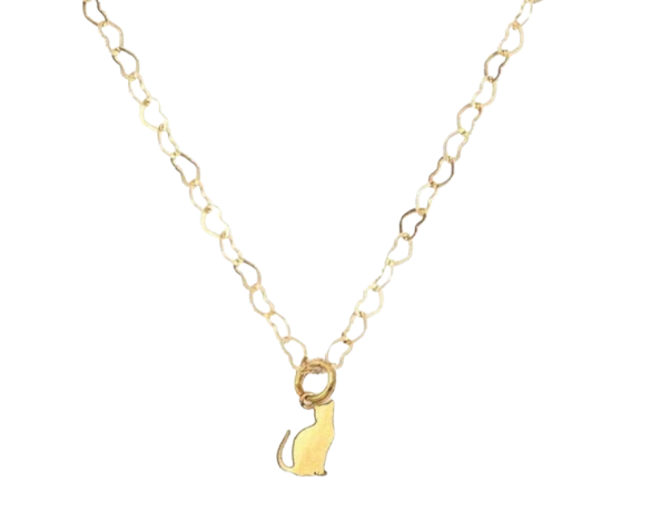 Petite Cat Charm Necklace