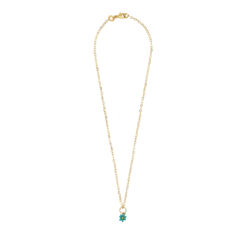 Turquoise Daisy Necklace