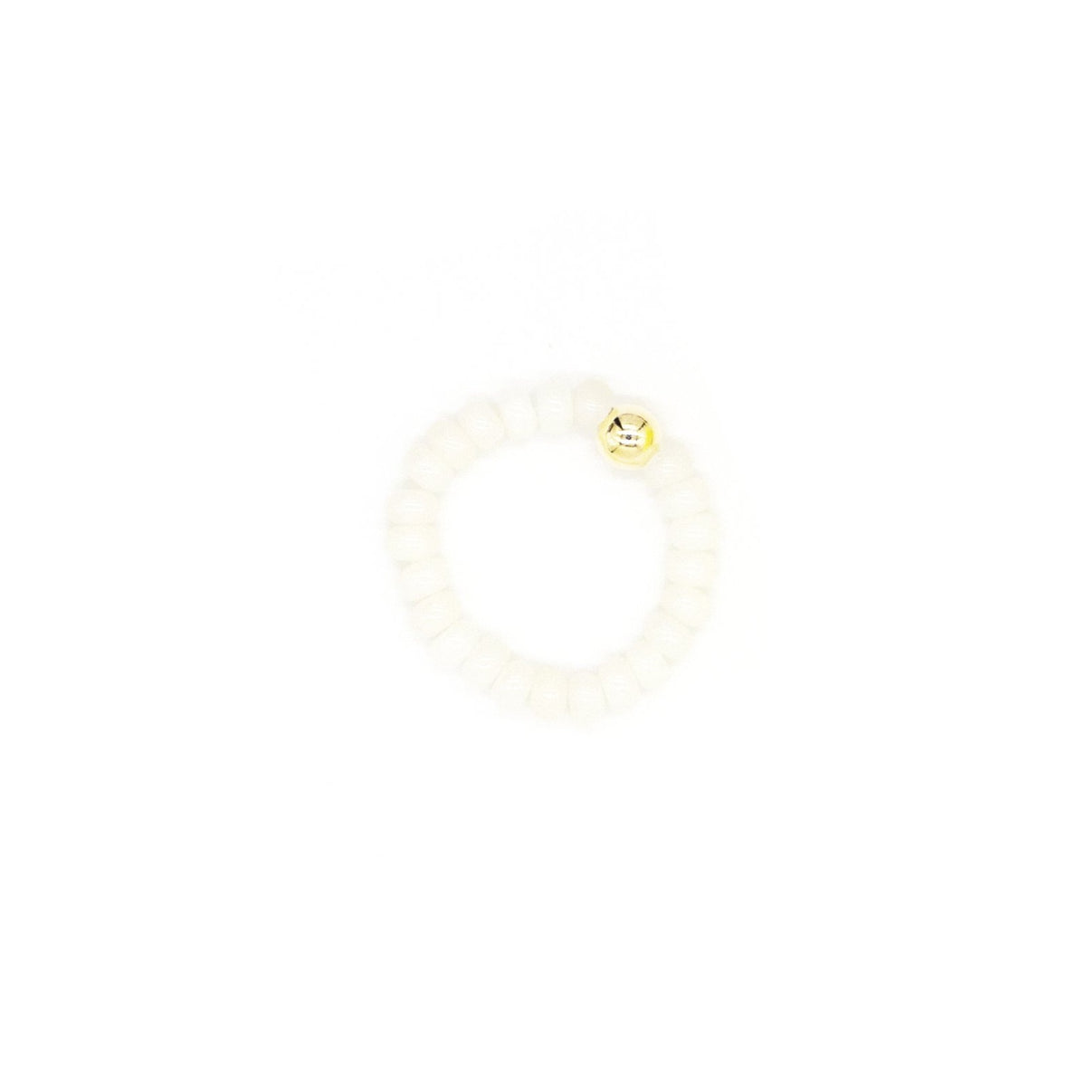 3mm Button Ivory Bamboo Coral