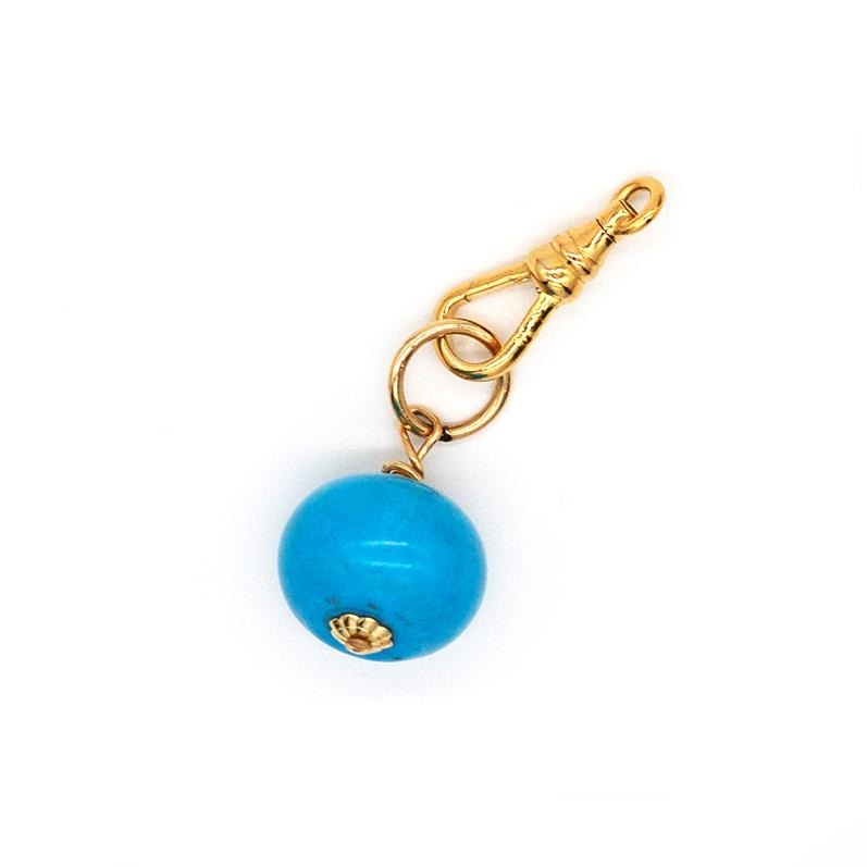 Turquoise Ball Charm